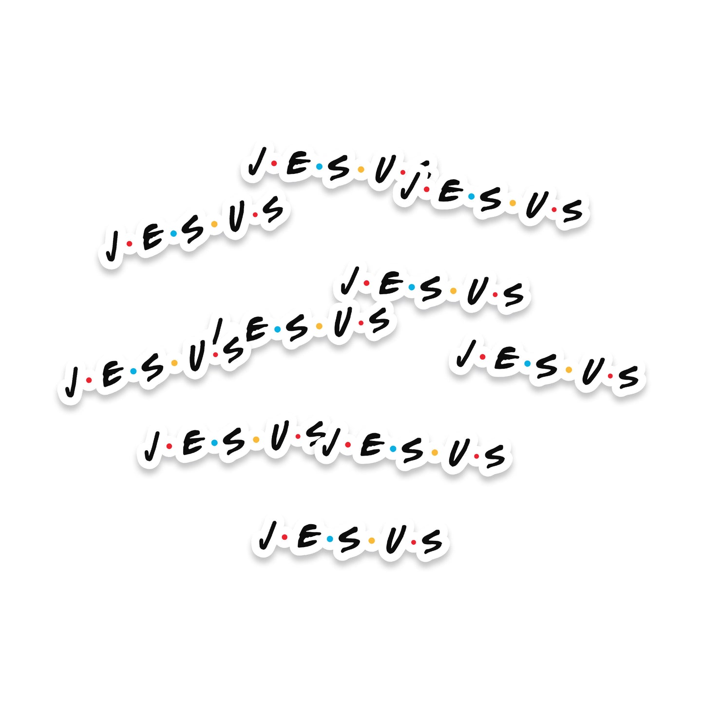 Jesus "Friends" Parody Sticker