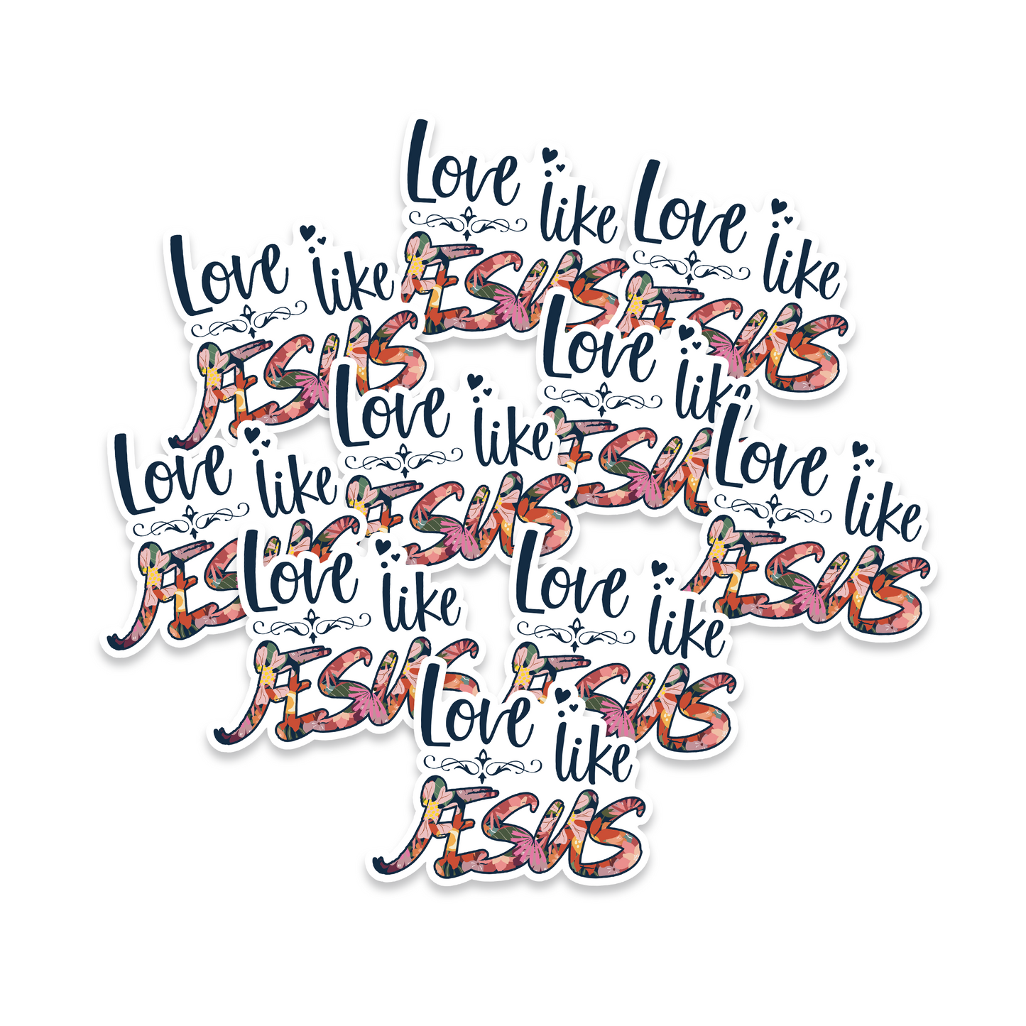Love Like Jesus Vinyl Sticker
