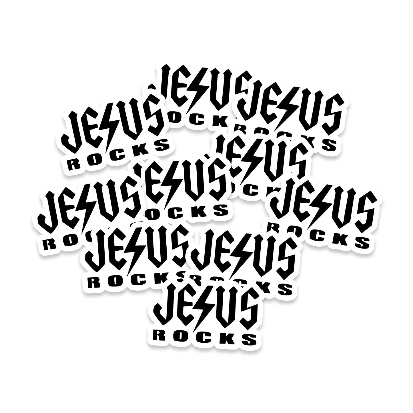 Jesus Rocks Vinyl Sticker