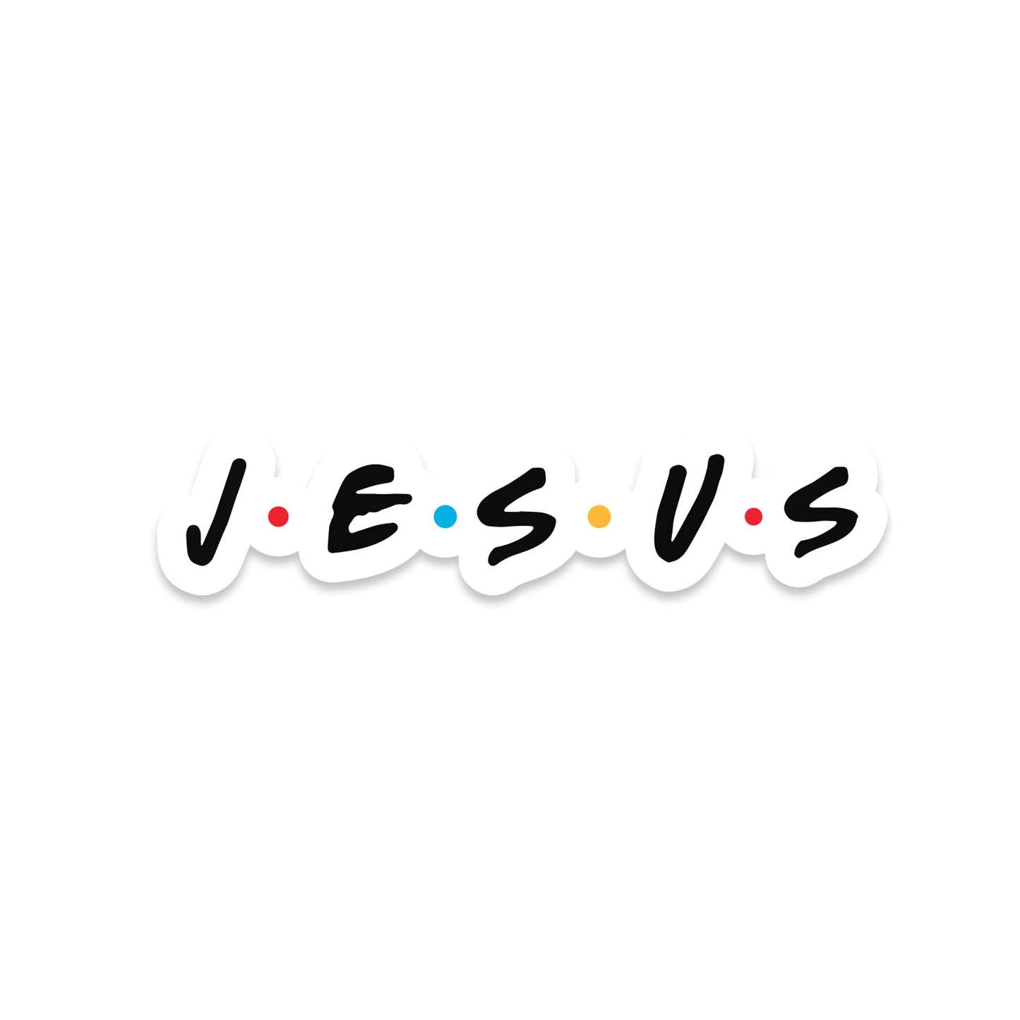 Jesus "Friends" Parody Sticker