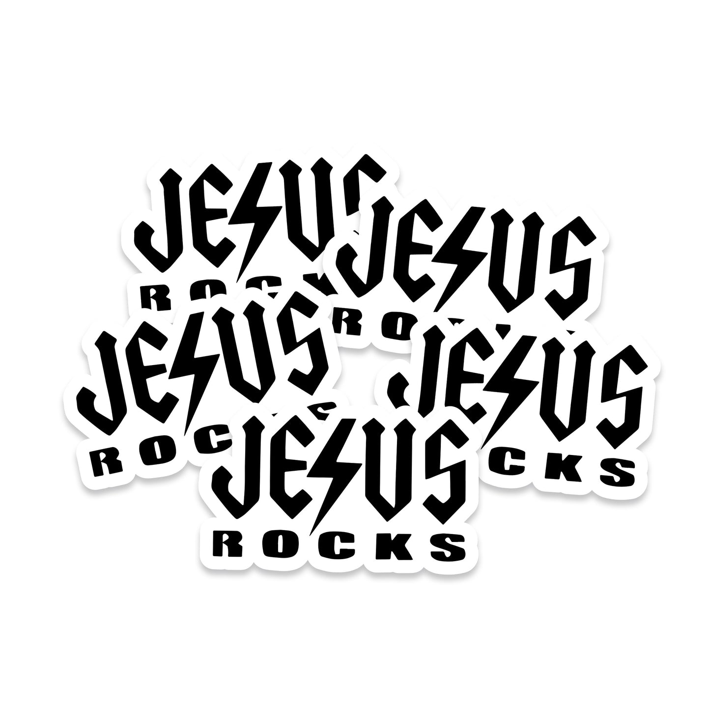 Jesus Rocks Vinyl Sticker