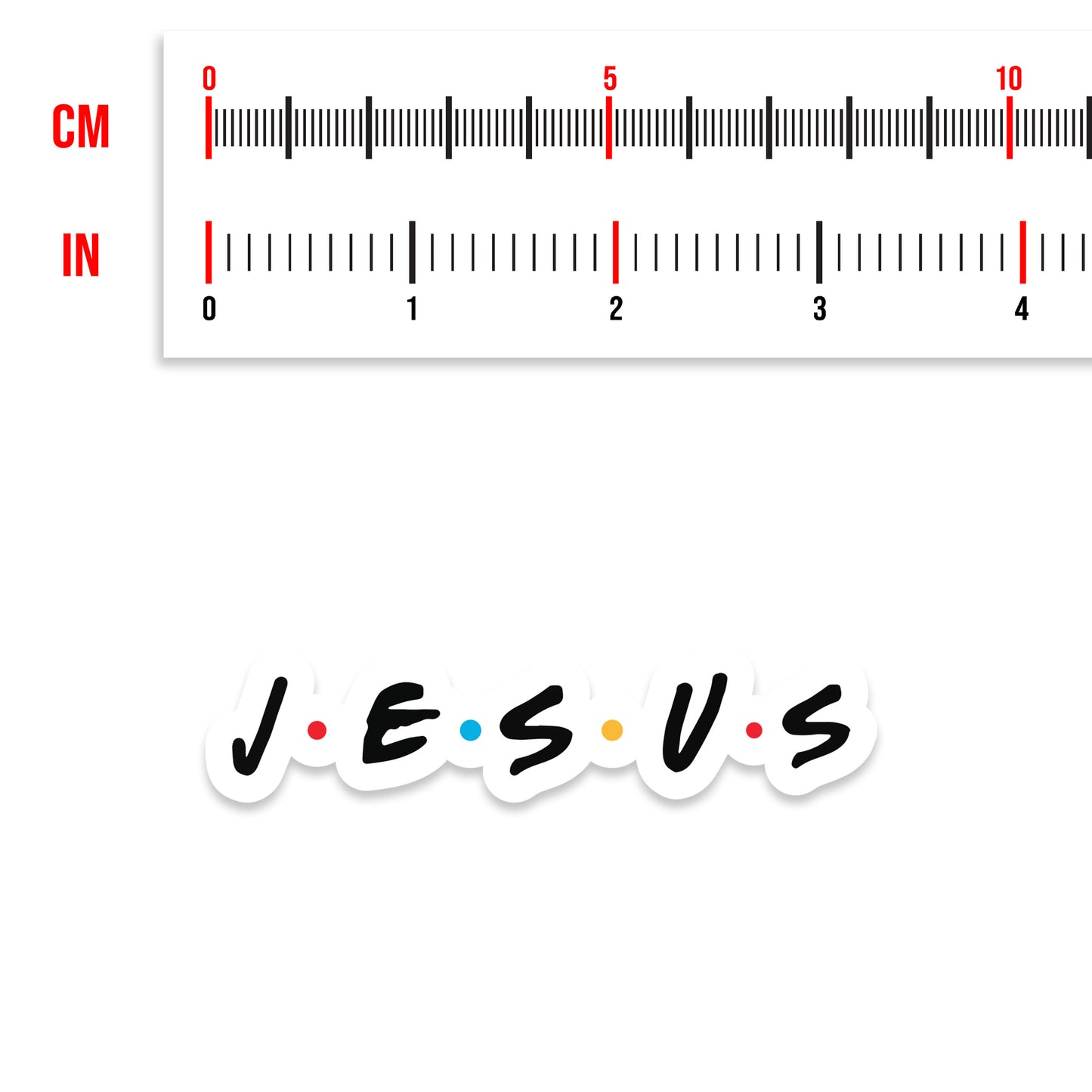 Jesus "Friends" Parody Sticker