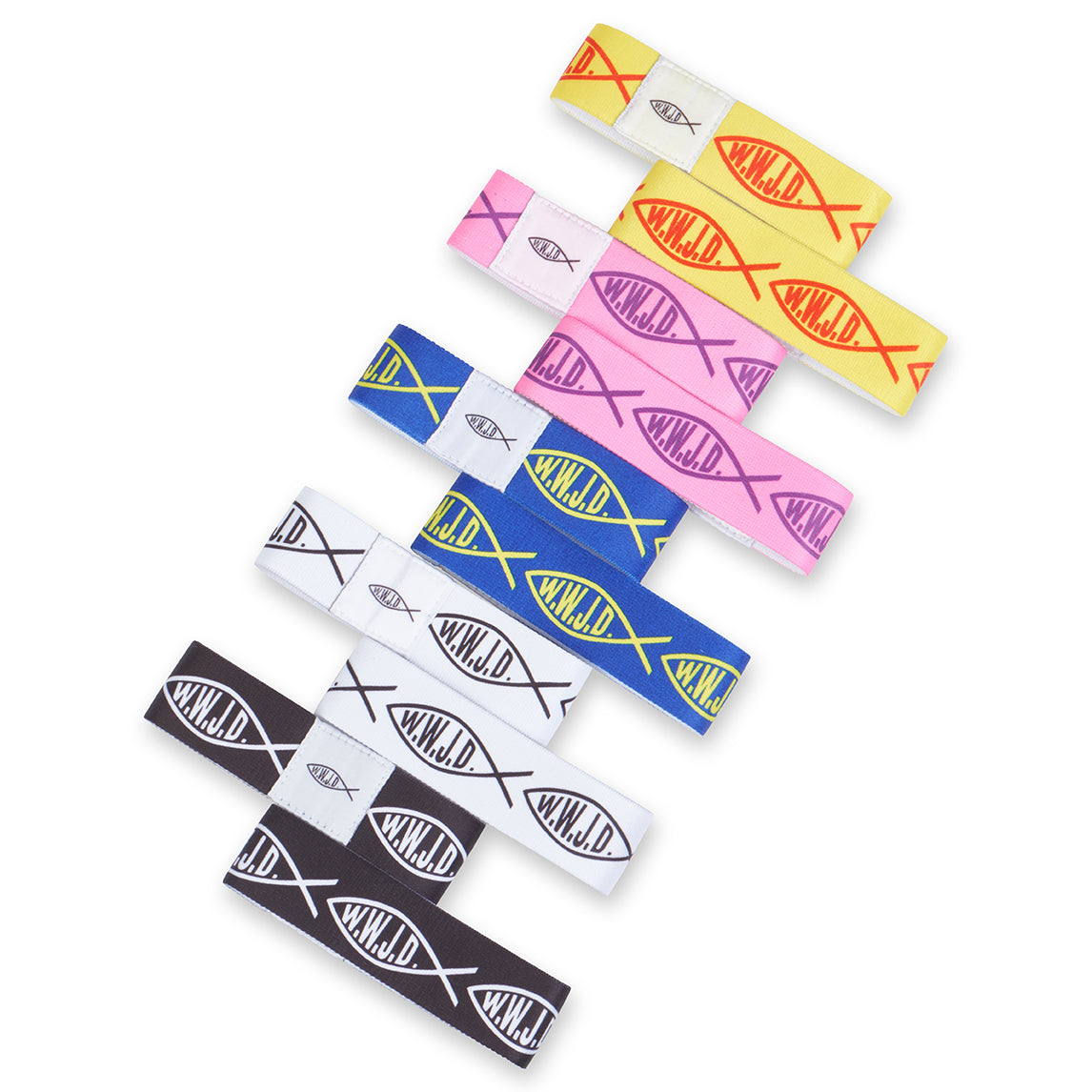 10 Pack WWJD Stretch Bracelets
