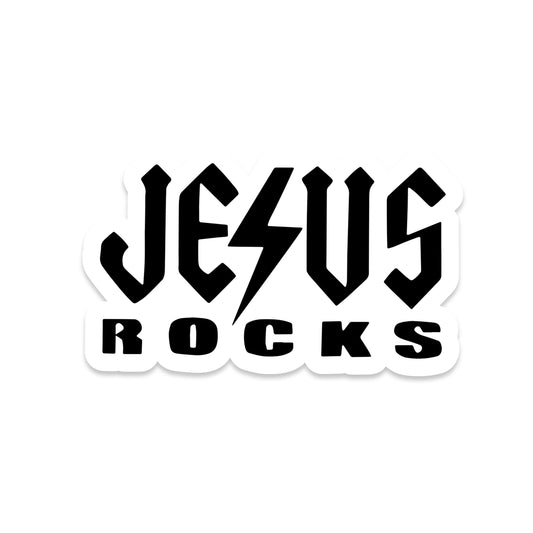Jesus Rocks Vinyl Sticker
