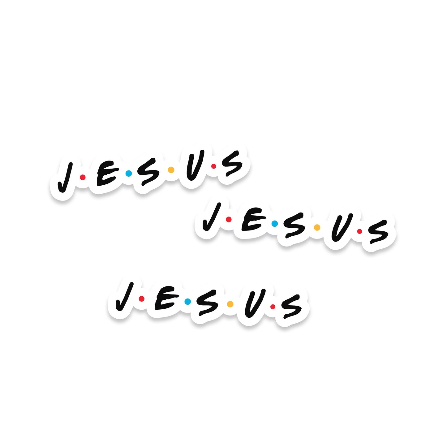 Jesus "Friends" Parody Sticker