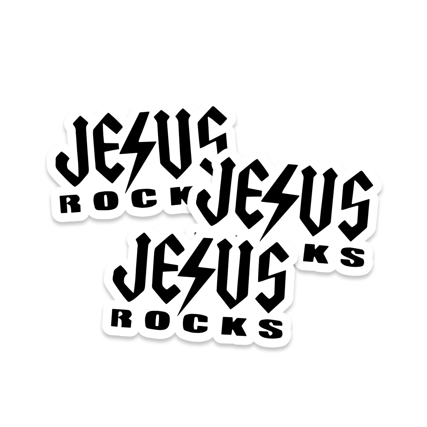 Jesus Rocks Vinyl Sticker