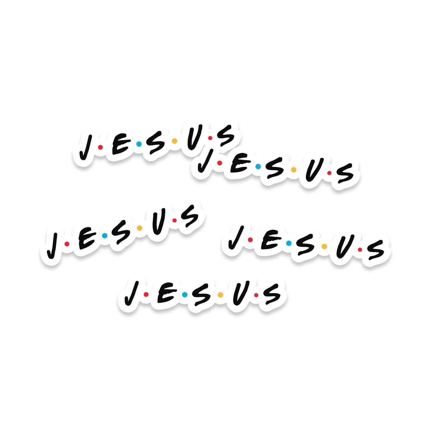 Jesus "Friends" Parody Sticker