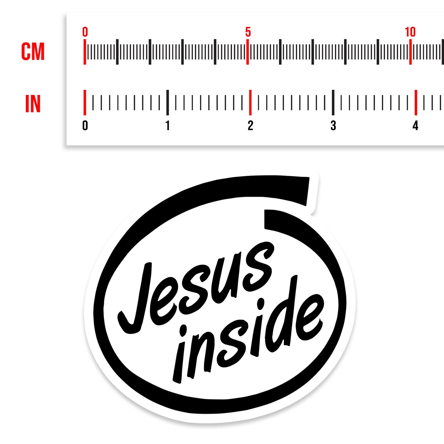 Jesus Inside Vinyl Sticker