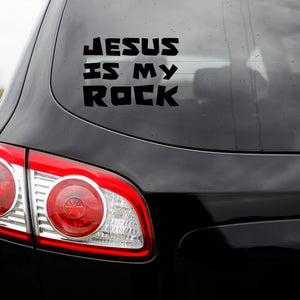 Jesus Is My Rock Vinyl Transfer Decal