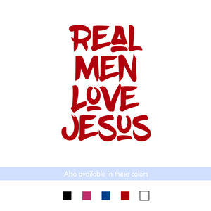 Real Men Love Jesus Vinyl Transfer Decal