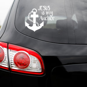 Jesus Is My Anchor Vinyl Transfer Decal