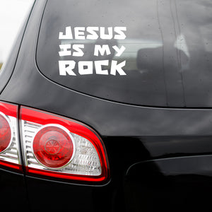 Jesus Is My Rock Vinyl Transfer Decal