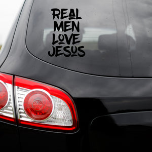 Real Men Love Jesus Vinyl Transfer Decal