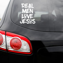 Load image into Gallery viewer, Real Men Love Jesus Vinyl Transfer Decal