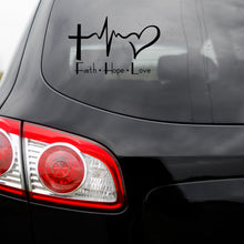 Load image into Gallery viewer, Faith Hope Love Vinyl Transfer Decal